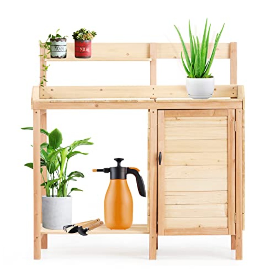 Workbench Woodworking - Outdoor Potting Bench with Sink Potting