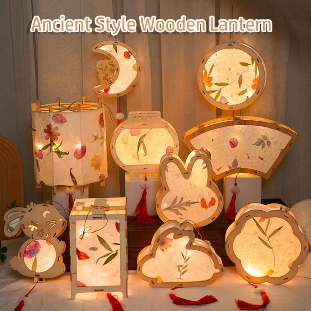 Woodworking Rabbet - Mid Autumn Rabbit Lantern Antique Style