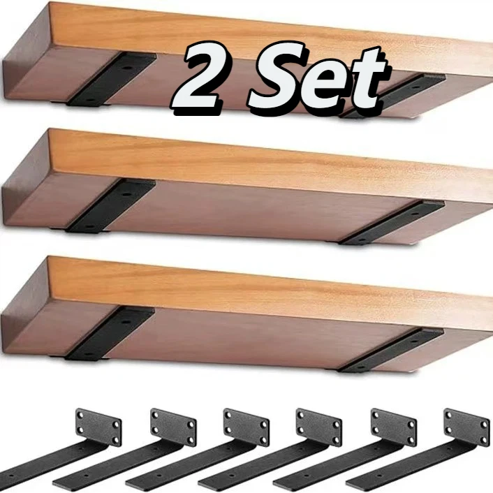 Woodworking Ebook - 2Sets Heavy Duty Floating Shelf Brackets