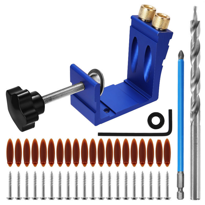 47Pcs Pocket Hole Jig Kit 15 D - Woodworking Hacks ulasan dan harga