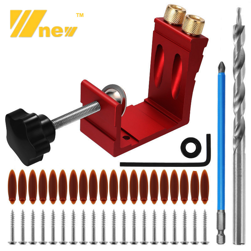 47Pcs Pocket Hole Jig Kit 15 D - Woodworking Hacks ulasan dan harga