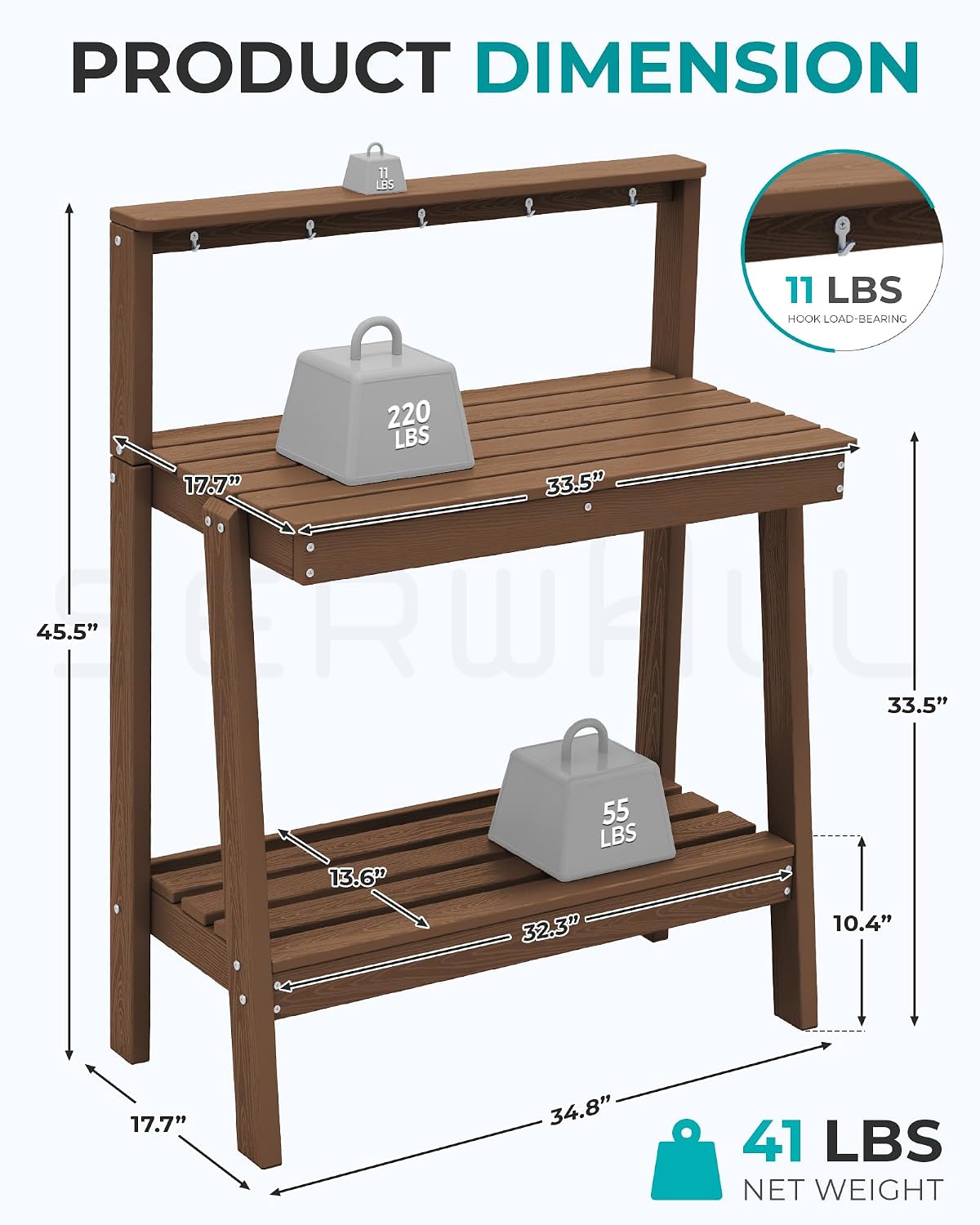 Outdoor Potting Bench Table, T - Workbench Woodworking ulasan dan harga