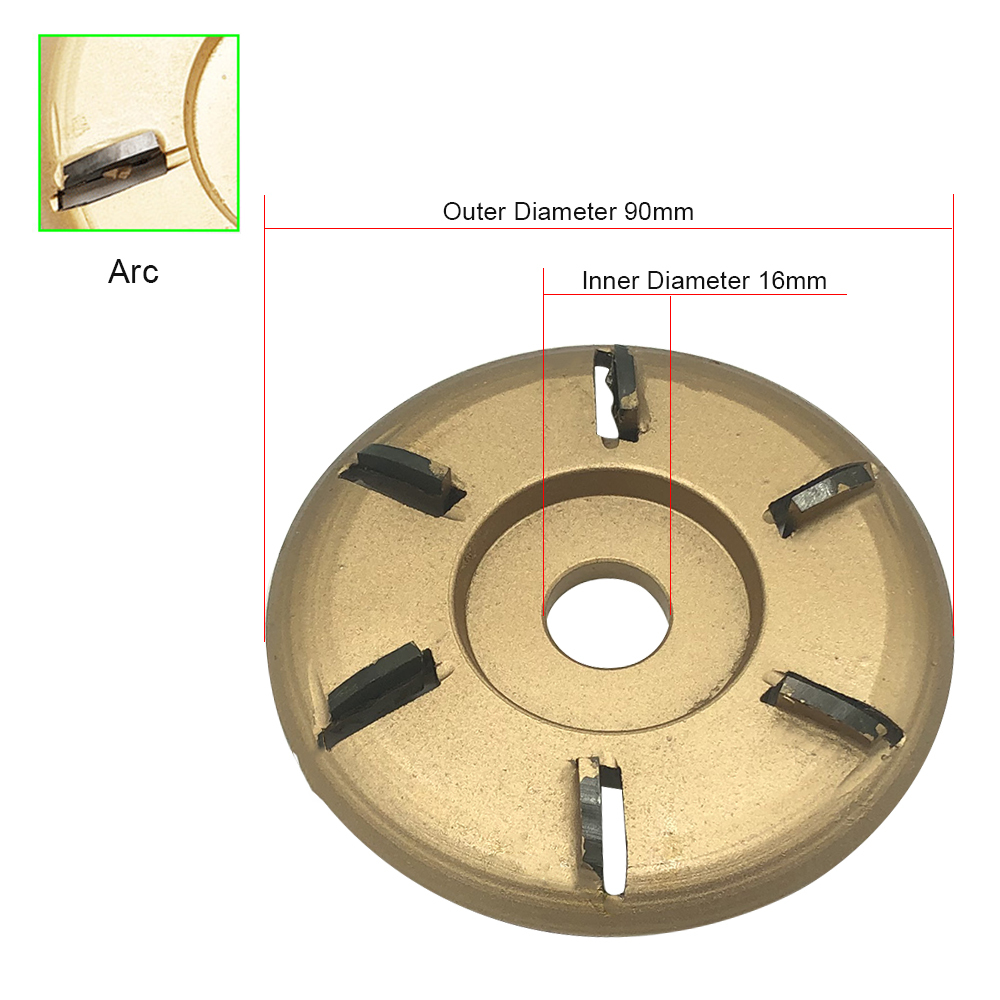 Six- Arc teeth Milling Cutter  - Woodworking Edge Corner Planer ulasan dan harga