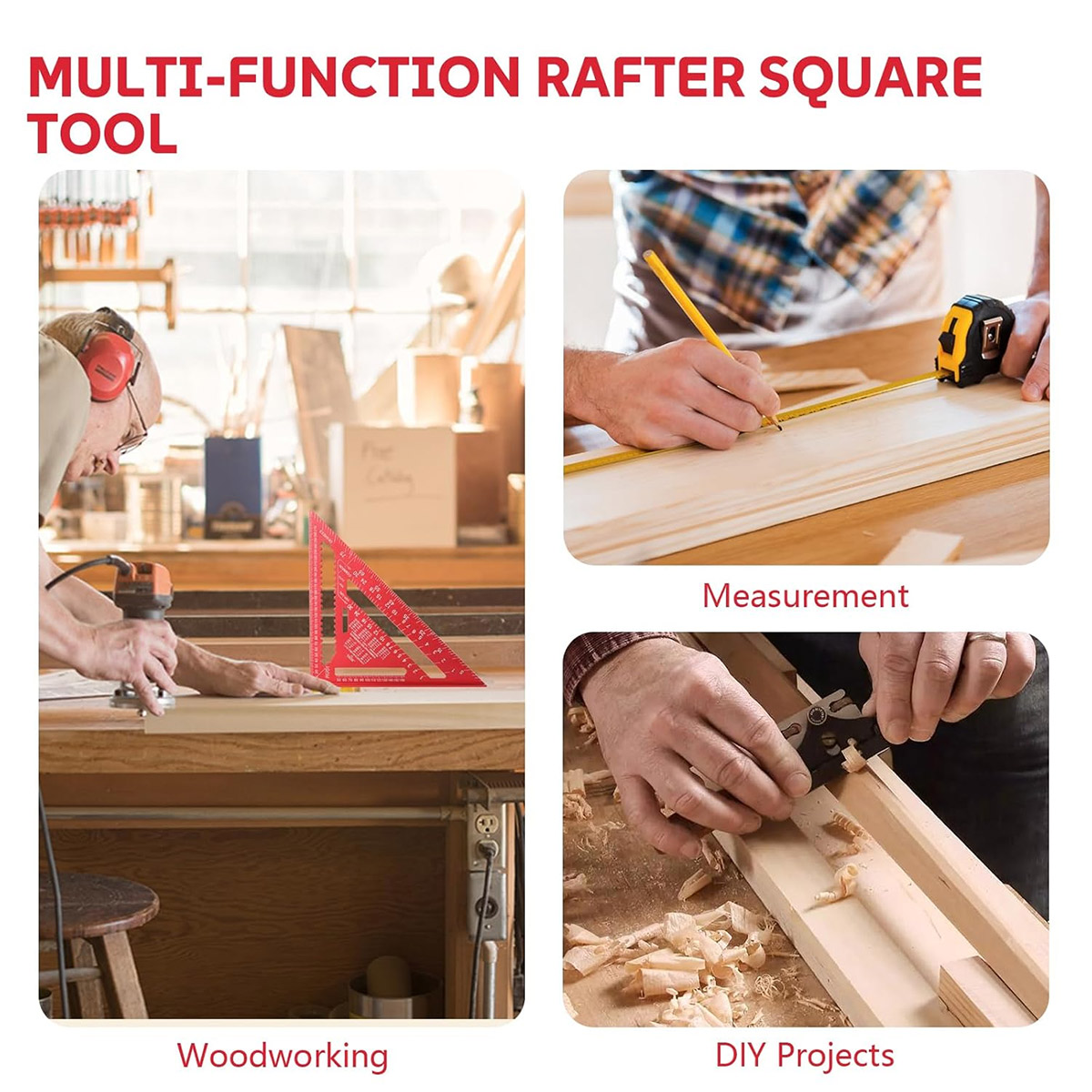 Aluminum Alloy Speed Square Hi - Woodworking Essentials ulasan dan harga