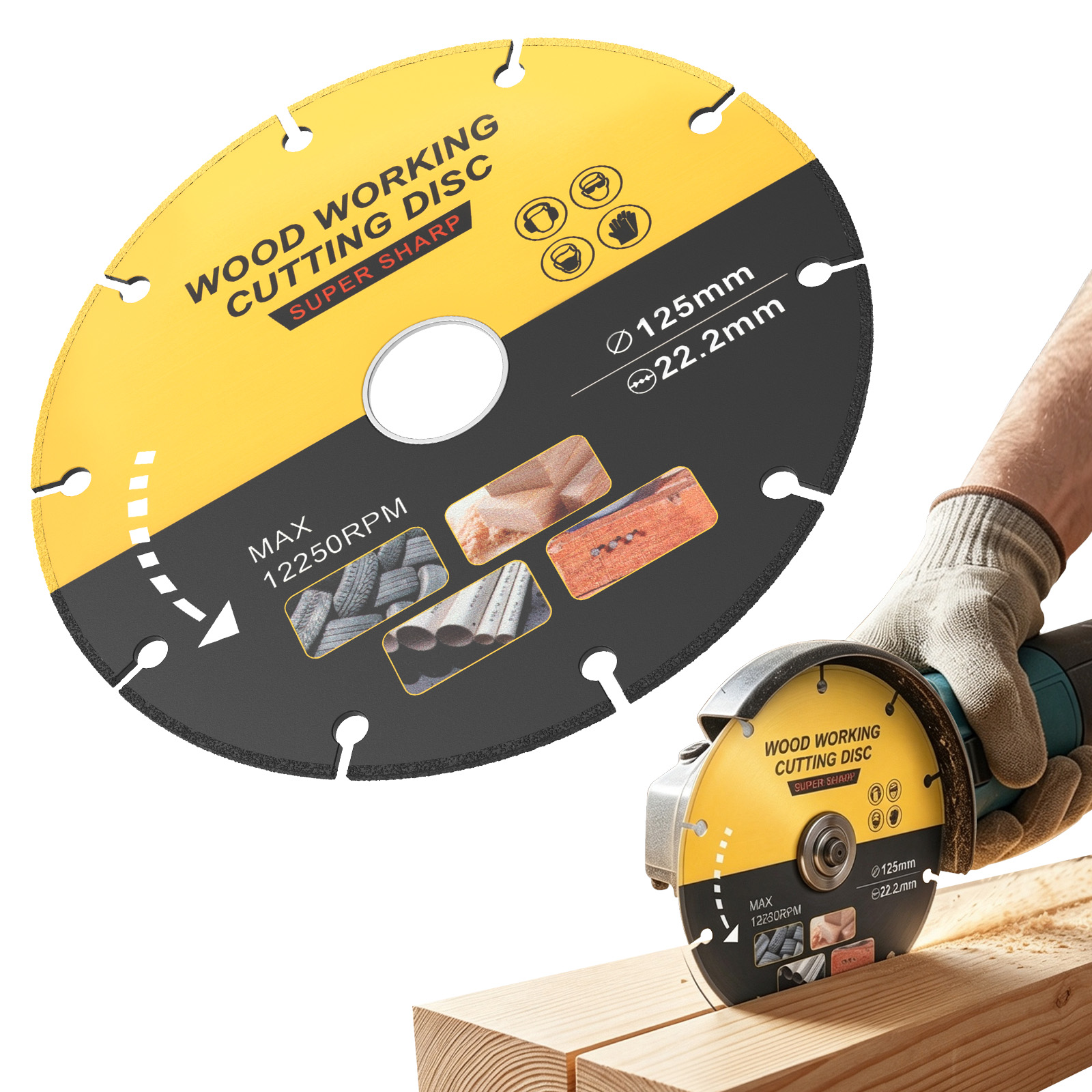 5 inch Saw Disc Multitool Wood - Woodworking Edge Corner Planer ulasan dan harga