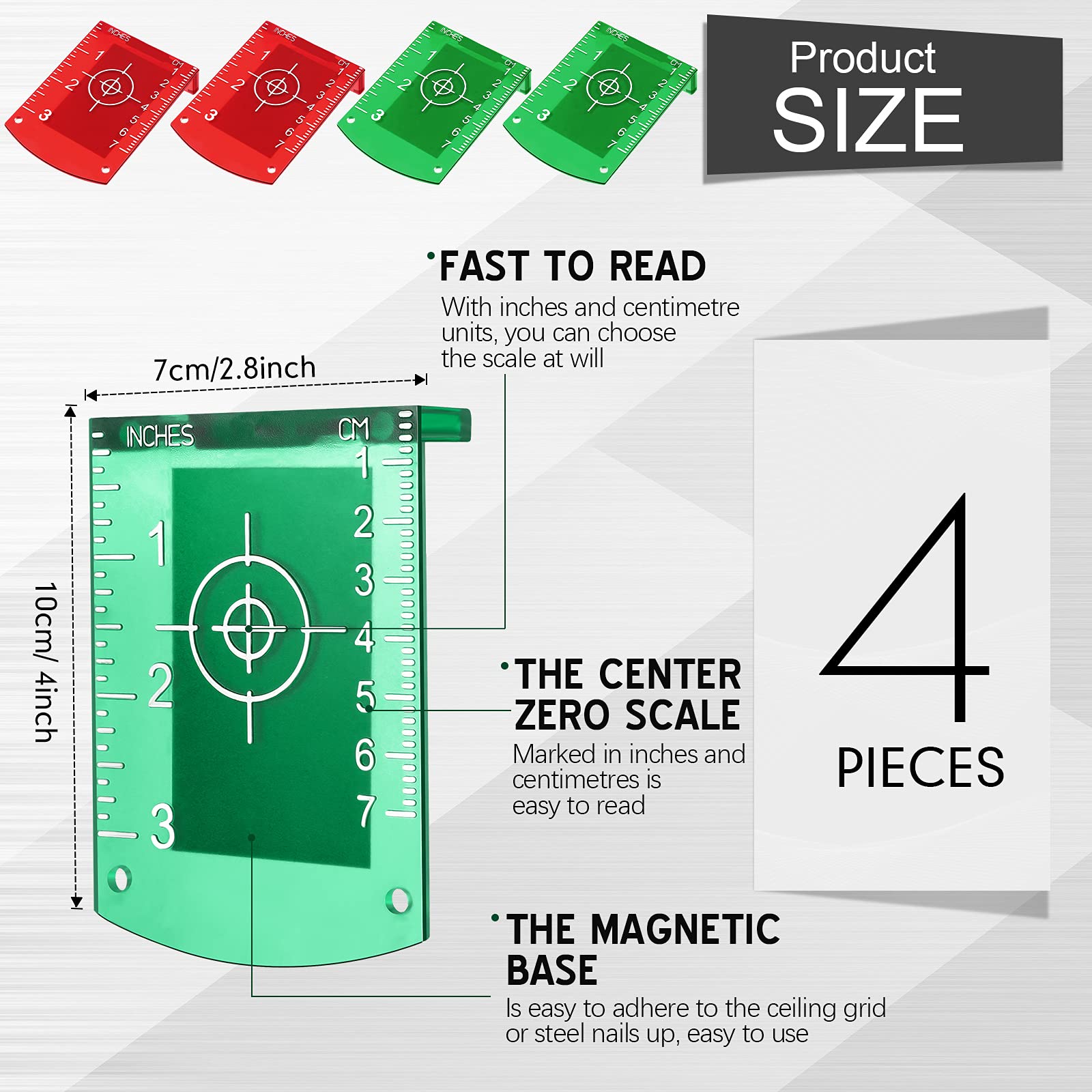 2Pcs Laser Level Target Board  - Woodworking Online ulasan dan harga