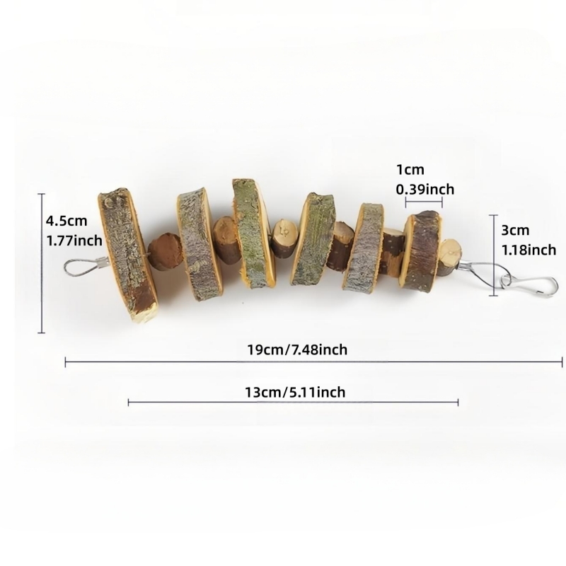1 pc Random Style Pet Chew Toy - Woodworking Rabbet ulasan dan harga
