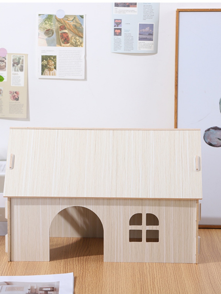 Dragon Cat Wooden Nest House D - Woodworking Rabbet ulasan dan harga