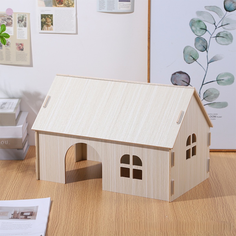 Dragon Cat Wooden Nest House D - Woodworking Rabbet ulasan dan harga