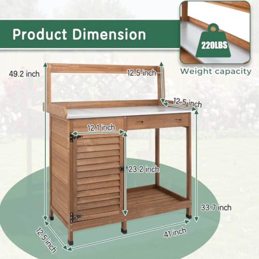 Potting Bench Table Work Bench - Workbench Woodworking ulasan dan harga