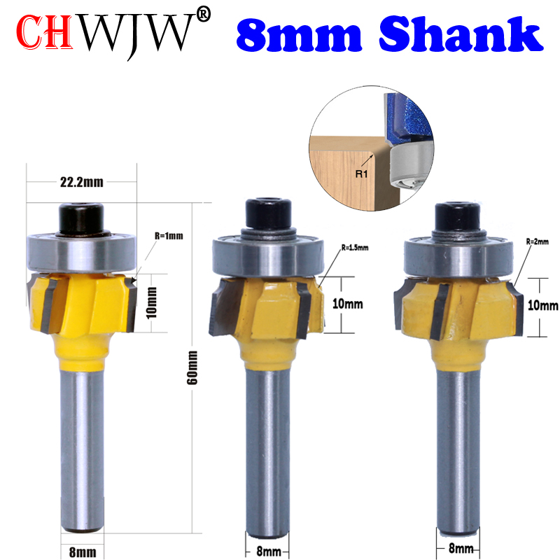 CHWJW 1PC 8mm Shank high quali - Woodworking Edge Corner Planer ulasan dan harga