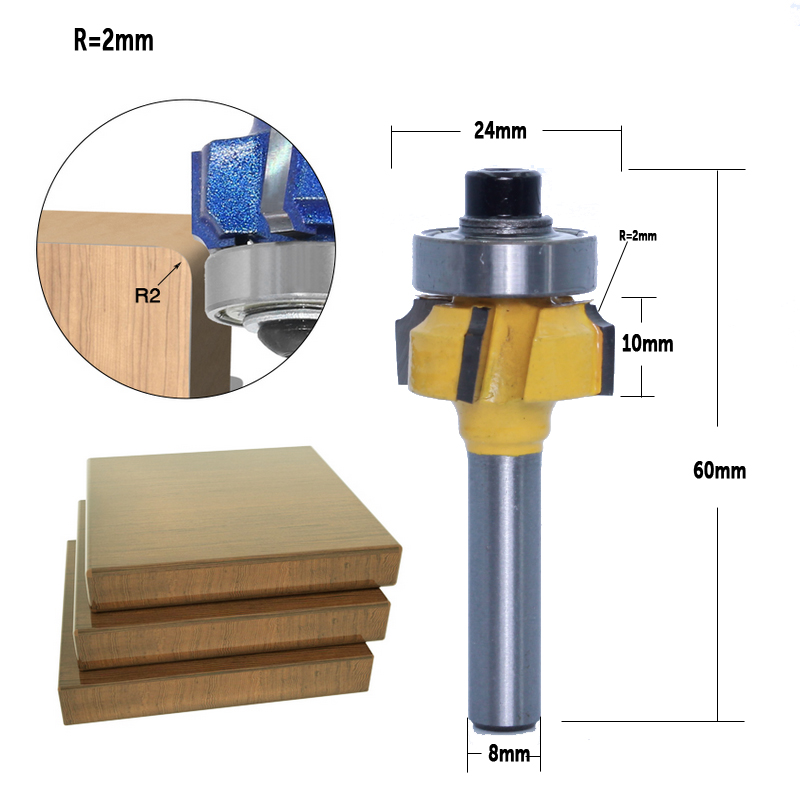 CHWJW 1PC 8mm Shank high quali - Woodworking Edge Corner Planer ulasan dan harga