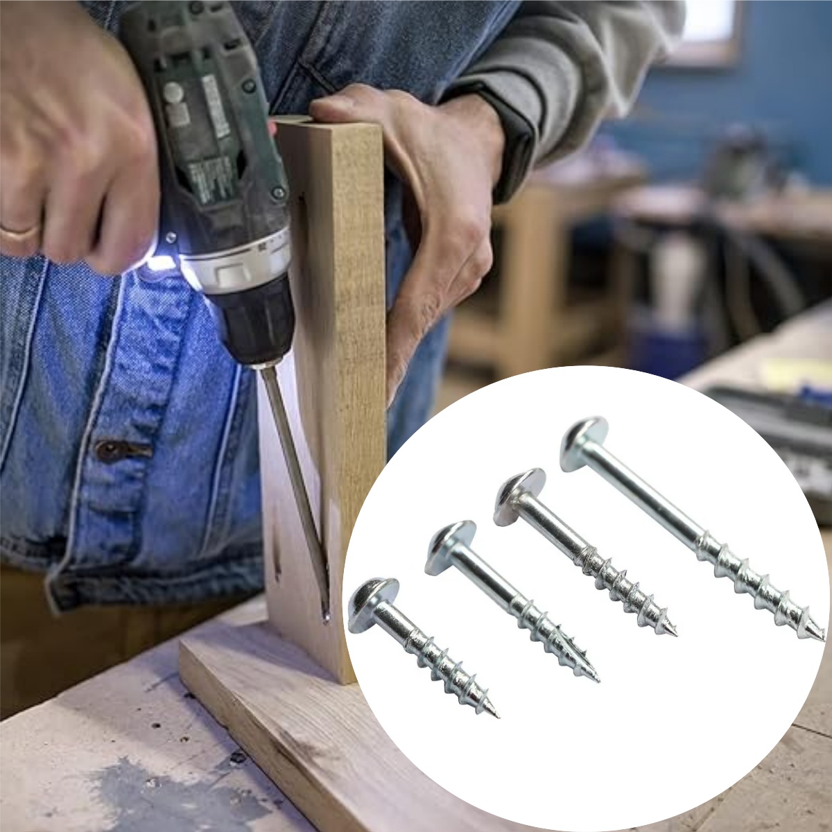 100Pcs Zinc‑Plated Phillips Po - Woodworking Hacks ulasan dan harga