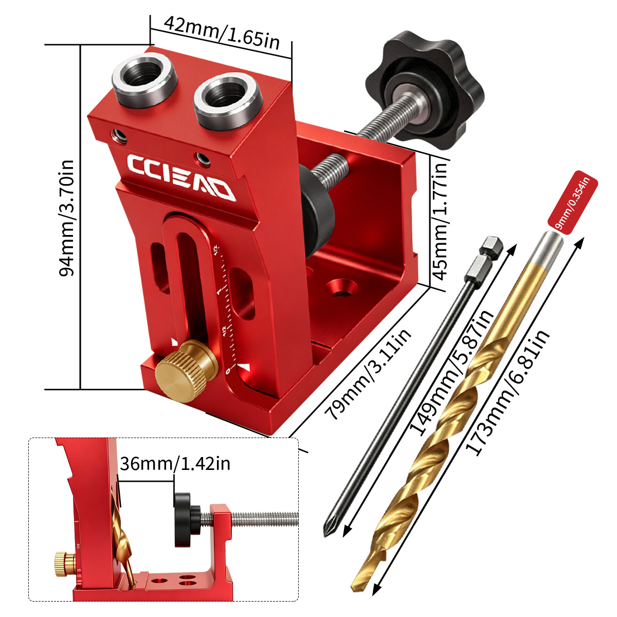 Adjustable Pocket Hole Jig Kit - Woodworking Hacks ulasan dan harga