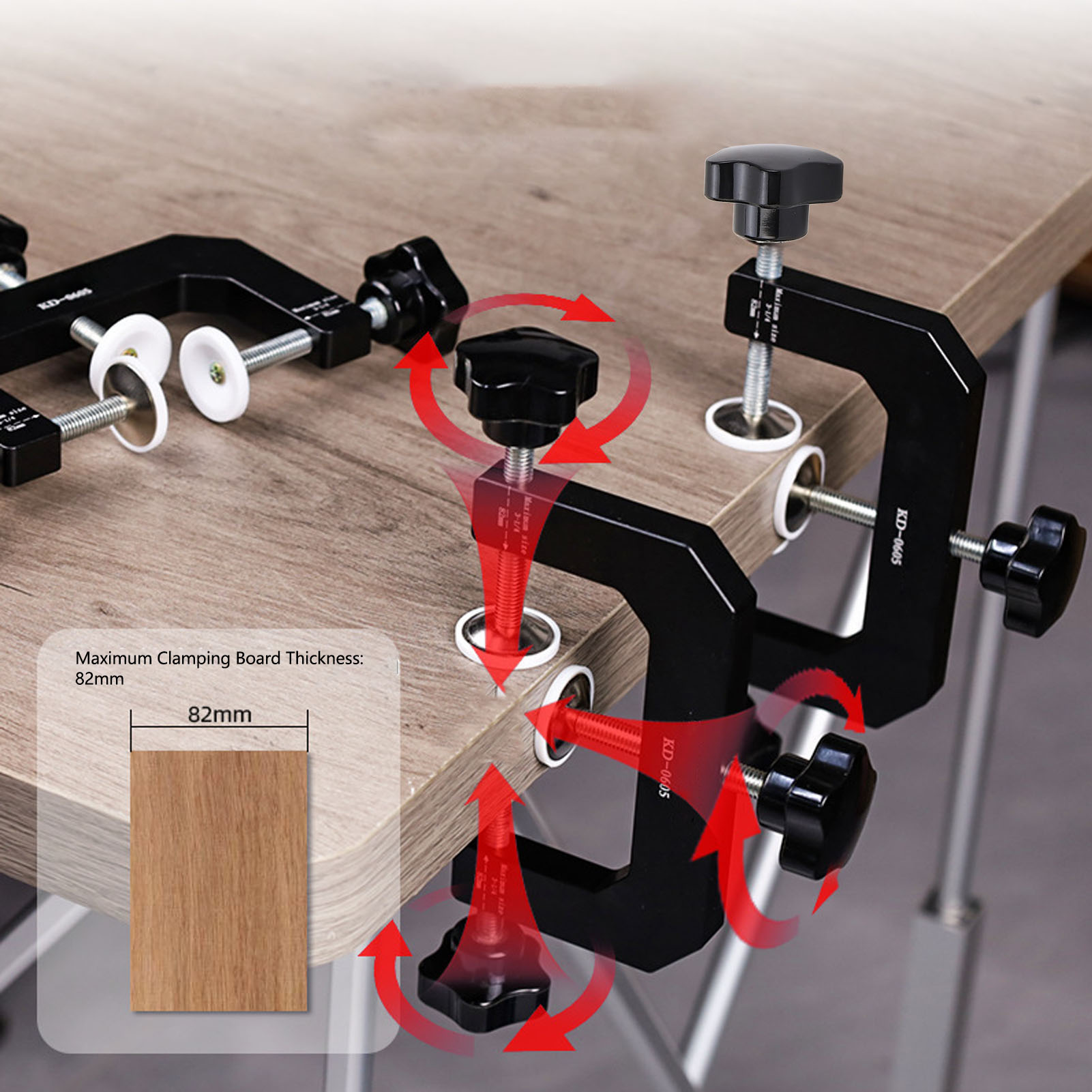 3 Way G Clamp Aluminium Alloy  - Woodworking Vise ulasan dan harga